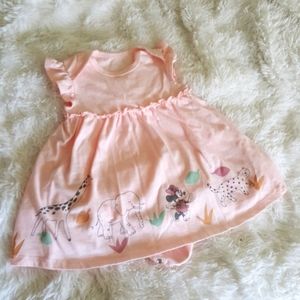 Disney Babies Pink Minnie Mouse animal Parade onesie Dress